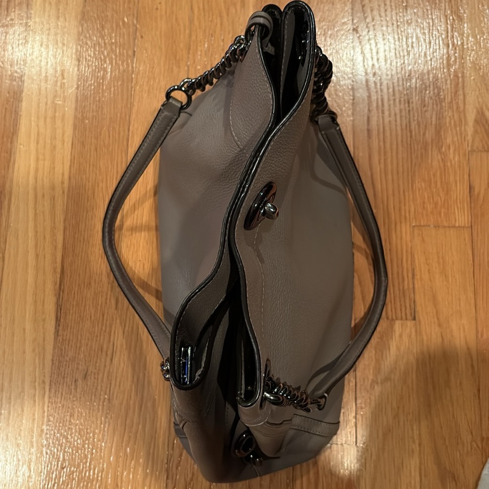 Coach Gray Leather Tote Bag - Picture 9 of 9